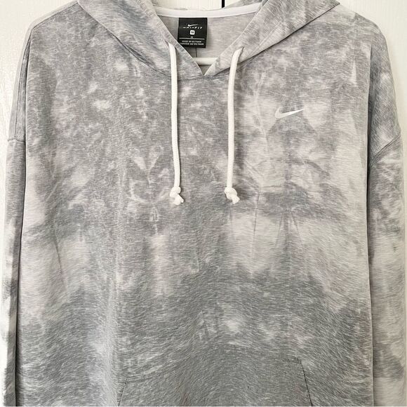 NWT Nike Cloud Gray Tie Dye Training Hoodie Women’s Size 1X (DQ1159-010) - Picture 2 of 9